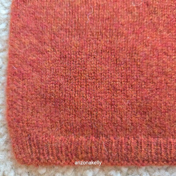 NWOT Halogen Cashmere Wrap Scarf Redwood and Natural Oatmeal Color - Picture 8 of 11